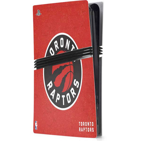 NBA Toronto Raptors Distressed PS5 Pro Console Skin